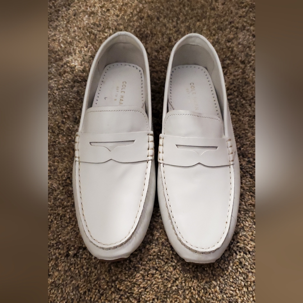 White Cole Haan shoes, size 8B, leather